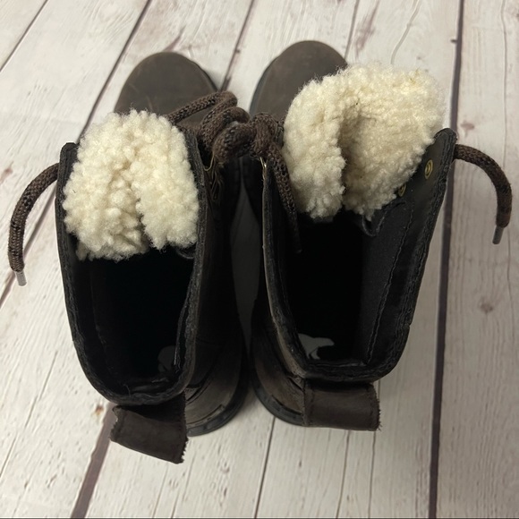 NWT SOREL Lennox shearling combat boots - Picture 9 of 14
